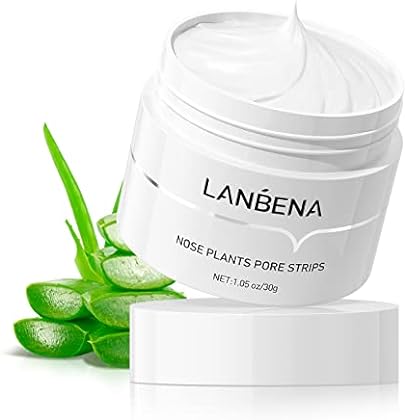 LANBENA Blackhead Remover, Nose Plants Pore Strips Deep Cleansing Peel off Mask & 60Pcs Nose StripsBlack Heads Remover fro...