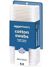 Amazon Basics Cotton Swabs, 500 Count