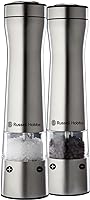 Russell Hobbs 855588 LED Salt and Pepper Mills Set, Silver