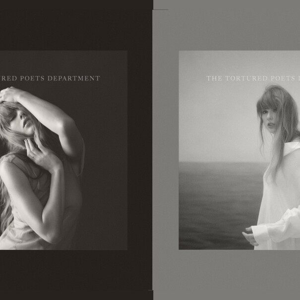 Taylor Swift's ‘THE TORTURED POETS DEPARTMENT’ cover images. 