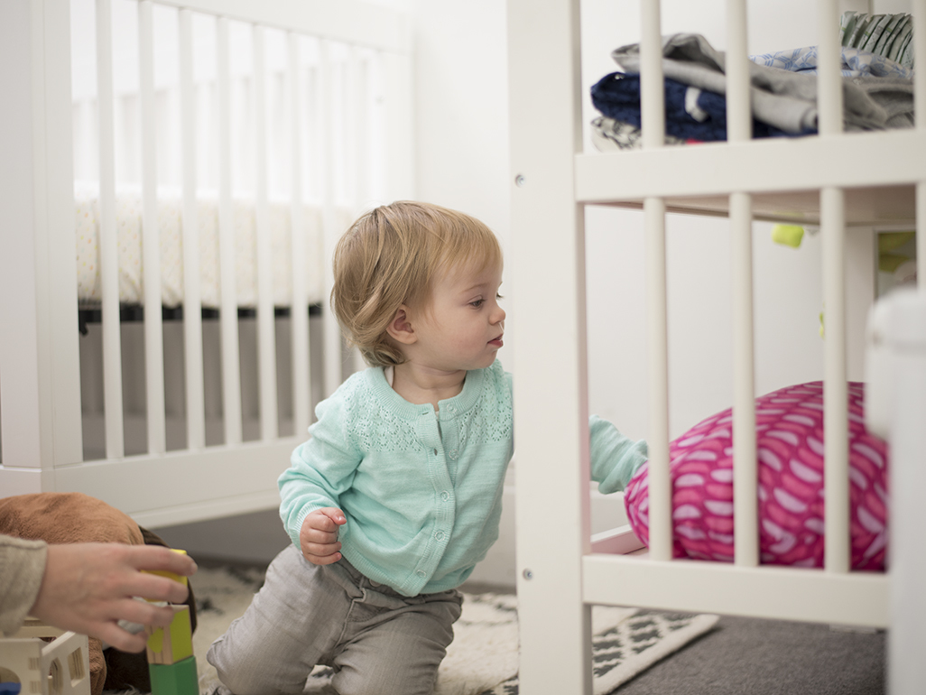 toddler playing