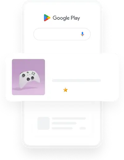 顯示於 Google Play 的遊戲廣告範例