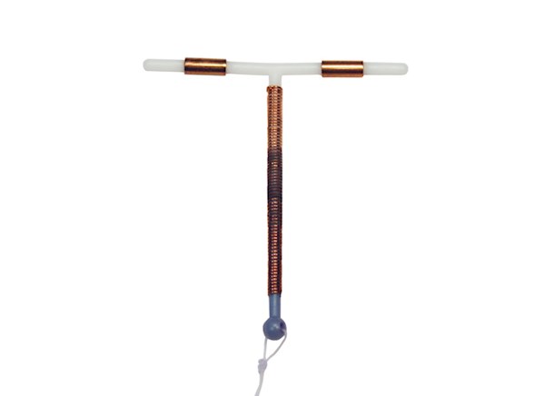 T-shaped intrauterine device (IUD).