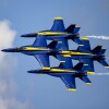 A photo of Blue Angels in flight