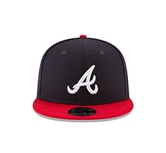 9Fifty MLB Atlanta Braves Basic Navy/Red Snapback Hat 11591082 One Size