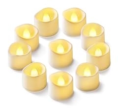 Homemory 12-Pack Flameless LED Tea Lights Candles Battery Operated, 200+Hour Fake Electric Candles TeaLights for Votive, An…