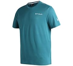 Men's Active Shirt - Fitted Short Sleeve Crewneck Performance Training Shirt - Dry Fit Workout Shirt for Men (S-XL)