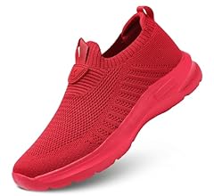 Mens Walking Shoes Lightweight Breathe Mesh Running Shoes Slip On Fashion Tennis Sneakers Comfort Gym Workout Zapatos de Ho…