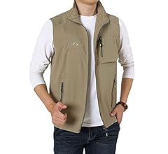 Men's Fishing Vest Utility Vest Safari Travel Golf Vest Work Vest