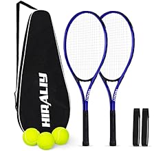 Adult Recreational 2 Players Tennis Rackets ,27 Inch Super Lightweight Tennis Racquets for Student Training Tennis and Begi…