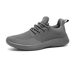 Mens Slip-on Tennis Shoes Walking Running Sneakers Lightweight Breathable Casual Soft Sole Mesh Work Gym Trainers