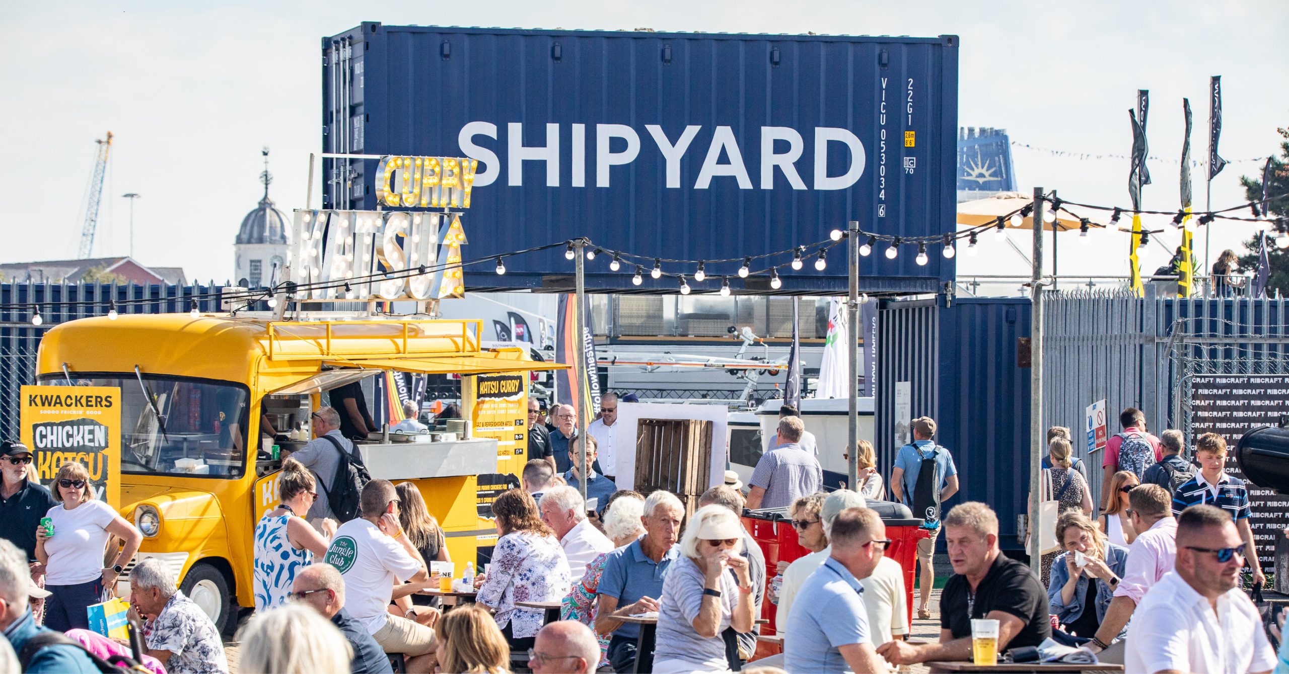 The Shipyard - delivered by GAC Pindar. Southampton International Boat Show.