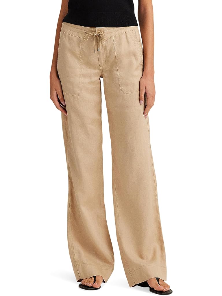 LAUREN Ralph Lauren Petite Linen Wide-Leg Pant