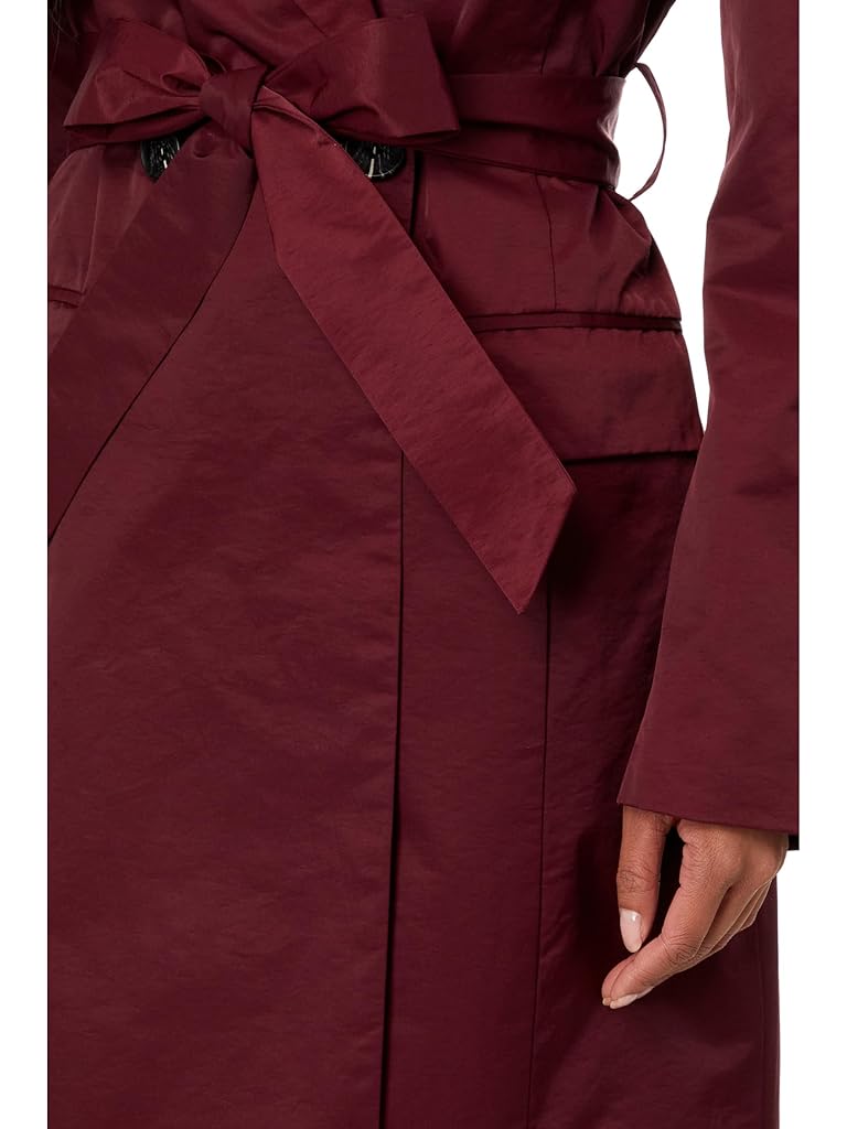 Avec Les Filles Stretch Cotton Belted Trench Coat