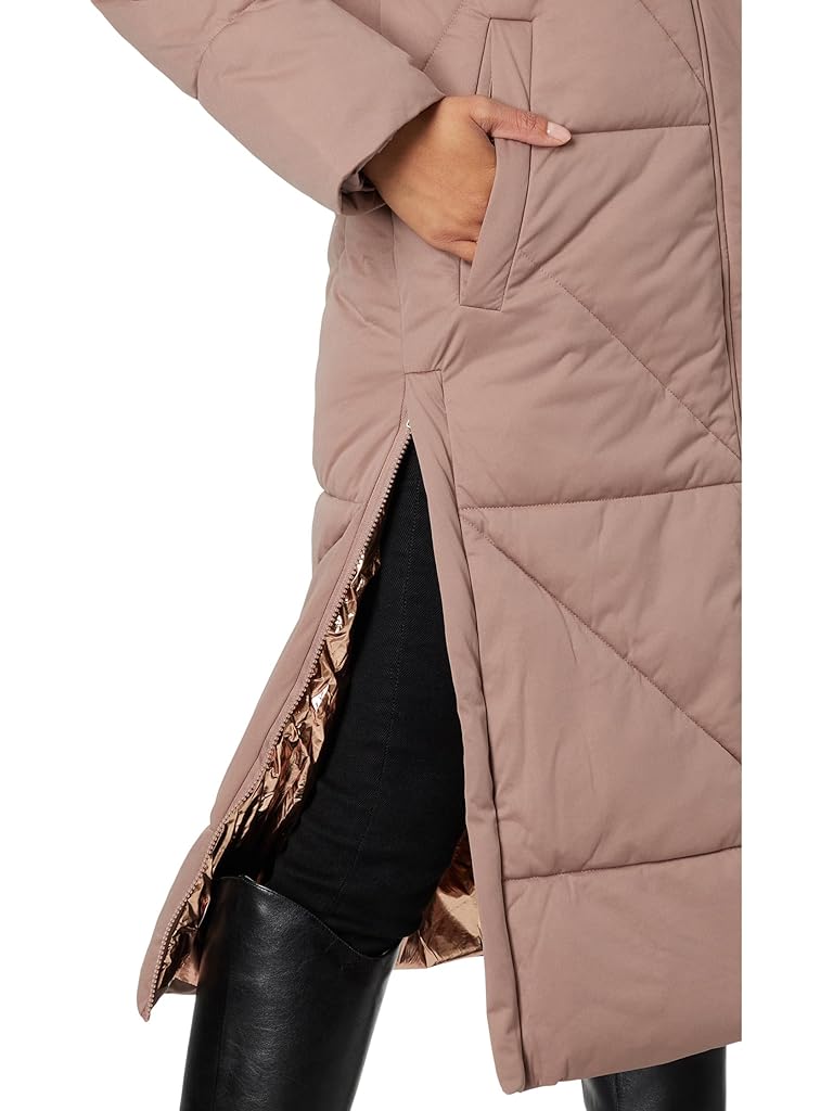 Avec Les Filles Coat Hooded Maxi Puffer