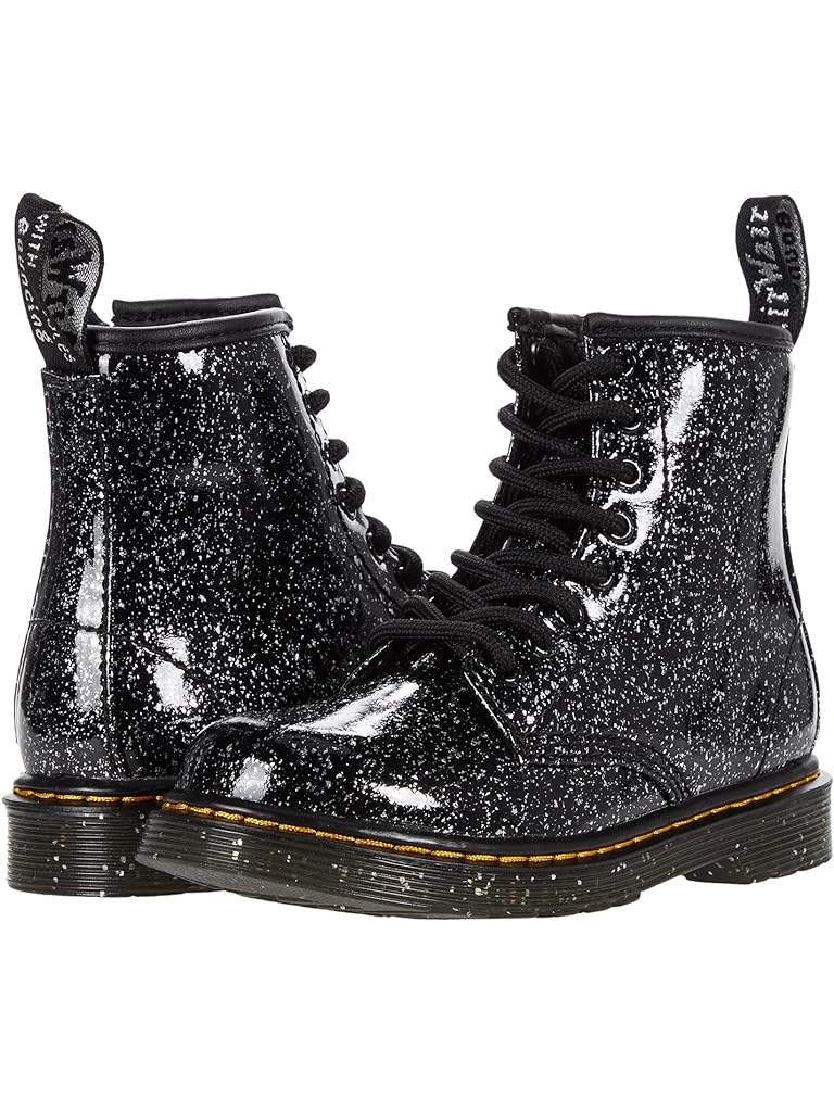 Black Dr. Martens Kid's Collection 1460 Lace Up Fashion Boot (Little Kid/Big Kid)