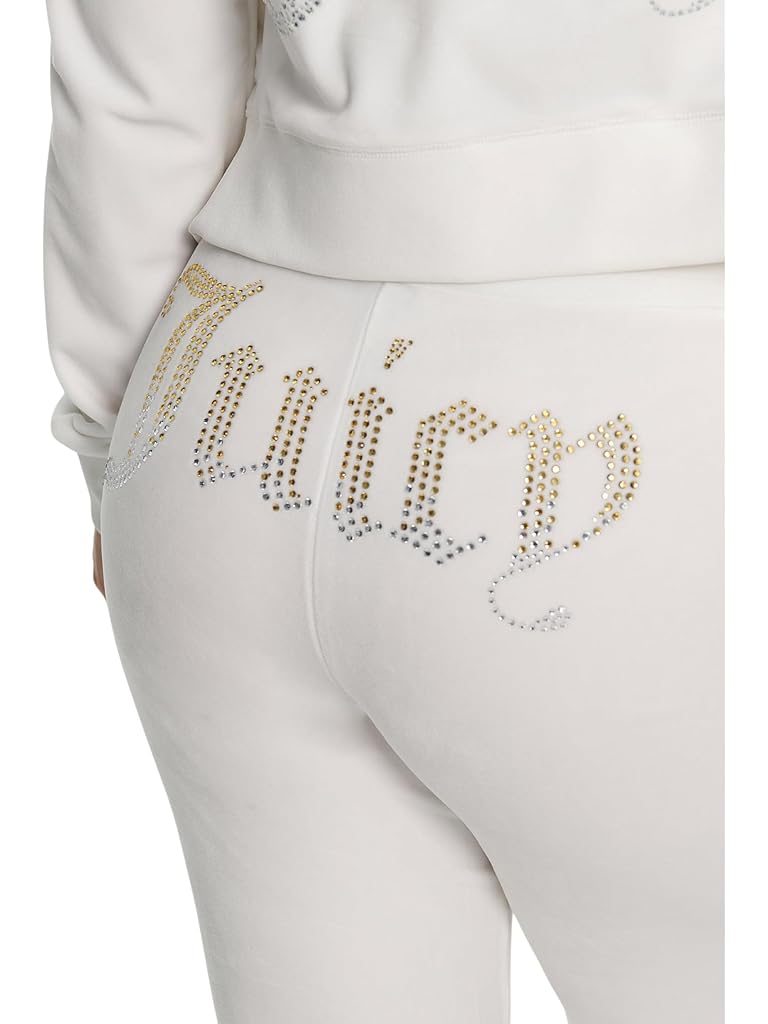 Juicy Couture Rib Waist Velour Pant W/Drawcord