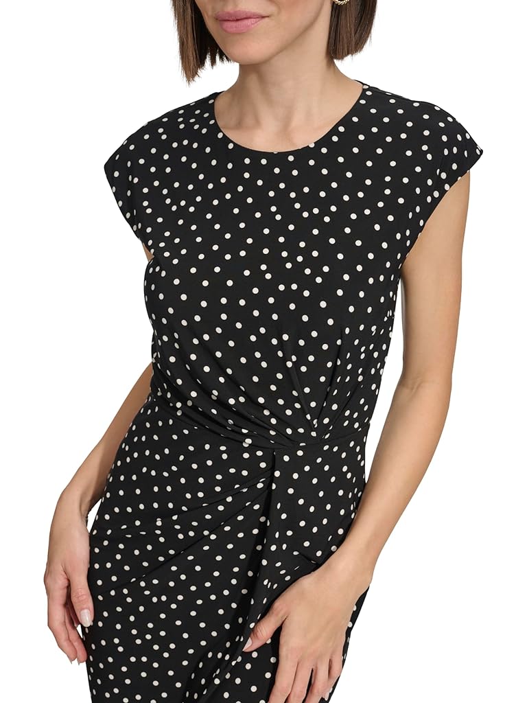 Tommy Hilfiger Polka Dot Twist Sheath