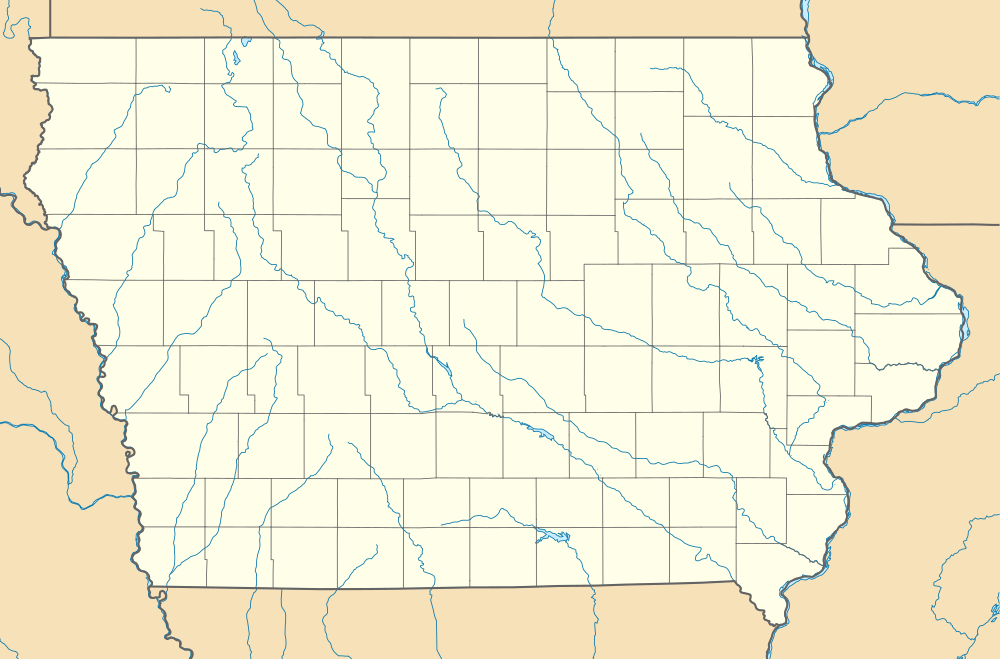 Iowa is located in Iowa