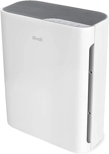 LEVOIT Air Purifiers for Home Large Room, Main Filter Cleaner with Washable Filter for Allergies, Smoke, Dust, Pollen, Quiet Odor Eliminators for Bedroom, Pet Hair Remover, Vital 100, White