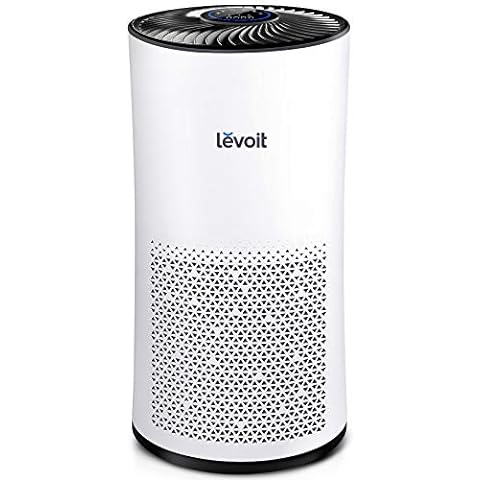 LEVOIT Air Purifiers for Home Large Room With Air Quality Monitor, Quiet Odor Eliminators for Bedroom, 3-in-1 Filter, Auto Mode, Cleaner for Allergies, Pets, Smoke, Mold, Pollen, Dust, LV-H133, White