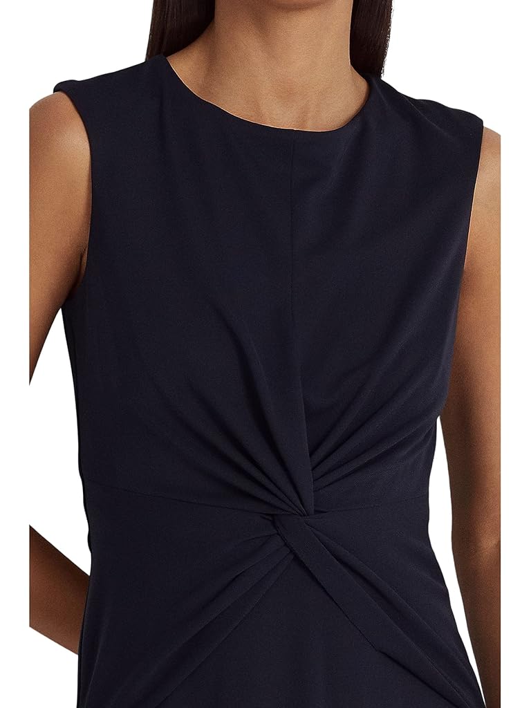 Navy LAUREN Ralph Lauren Twist Front Jersey Dress