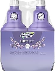 Swiffer WetJet Multi-Purpose Floor Cleaner Solution with Febreze Refill, Lavender Scent, 1.25 Liter -42.2 Fl Oz (Pack of 2)