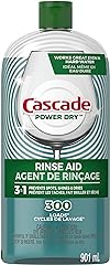 Cascade Rinse Aid Platinum, Dishwasher Rinse Agent, Regular Scent, 30.5 Fl Oz (Pack of 1)