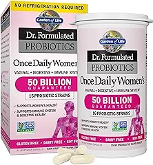 Garden of Life Once Daily Dr. Formulated Probiotics for Women 50 Billion CFU 16 Probiotic Strains with Organic Prebiotics for