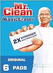 Mr. Clean Magic Eraser Original Cleaning Pads with Durafoam, White, 6 Count