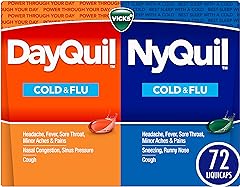 Vicks DayQuil & NyQuil Co-Pack, Cold & Flu Medicine, Powerful Multi-Symptom Daytime & Nighttime Relief for Headache, Fever, S