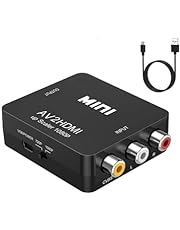 ABLEWE RCA to HDMI,AV to HDMI Converter, 1080P Mini RCA Composite CVBS Video Audio Converter Adapter Supporting PAL/NTSC for TV/PC/ PS3/ STB/Xbox VHS/VCR/Blue-Ray DVD Players