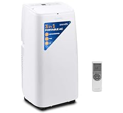 SereneLife Small Air Conditioner Portable 12,000 BTU with Built-in Dehumidifier - Portable AC unit for rooms up to 550 sq f…