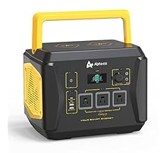 Portable Power Station 1000W, AlphaESS 1036.8Wh Solar Generator with 3x1000W AC Outlets for Home Use, Emergency Backup, Pow…