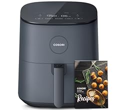 COSORI Air Fryer Compact 5 Qt, Max 450F for Juicy Meat, 9-in-1 with 130+ Nutrition Facts Included In-App & Paper Recipes fo…