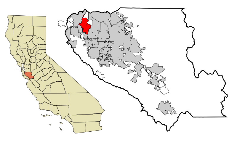 Fitxer:Santa Clara County California Incorporated and Unincorporated areas Mountain View Highlighted.svg
