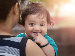 Baby with black bangle nazariya