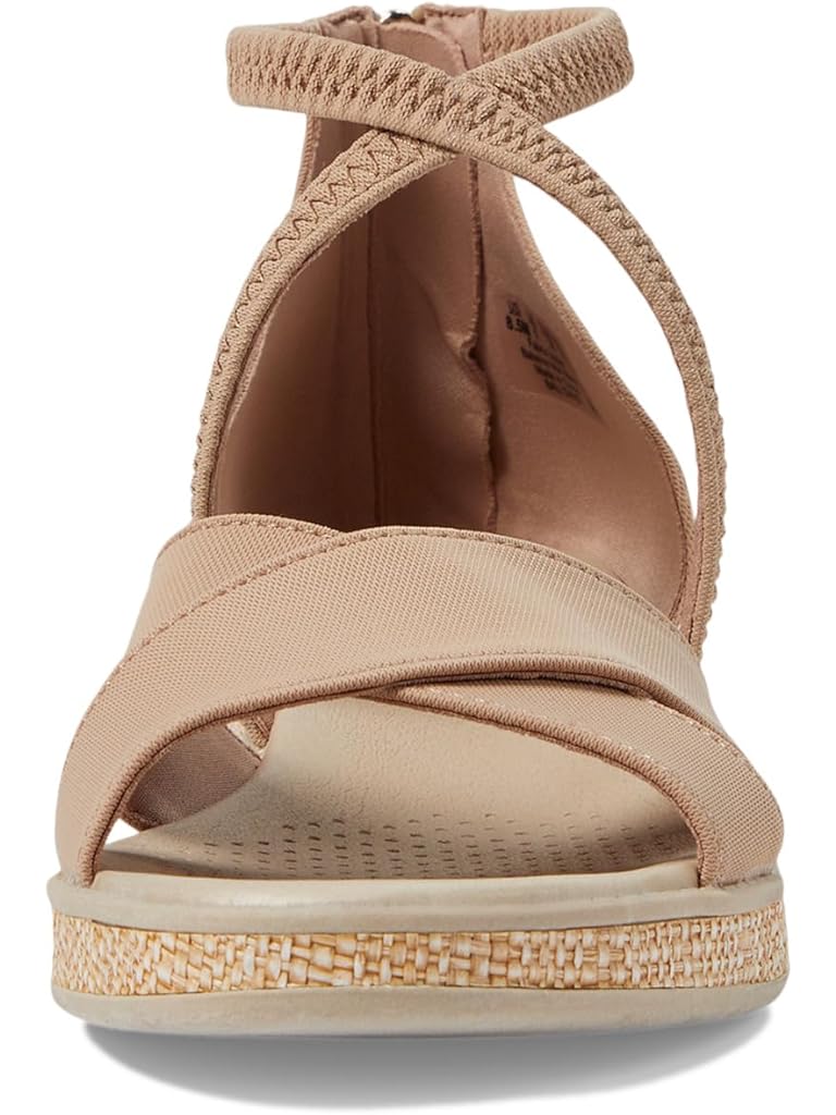 Brown Bzees Bali Sand Strappy Wedge Sandals