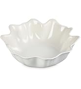 Le Creuset Stoneware Iris Serving Bowl, 15", Meringue