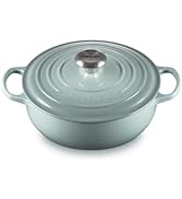 Le Creuset Enameled Cast Iron Signature Round Sauteuse, 3.5qt., Sea Salt