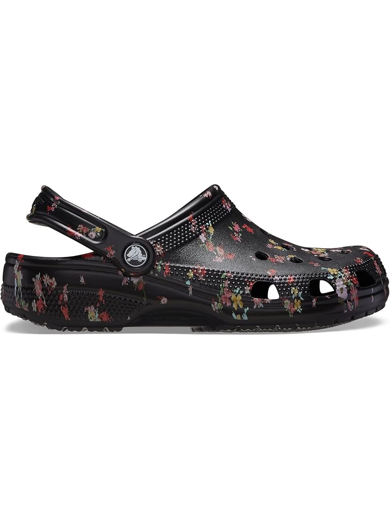 Black Crocs Classic Clog - Seasonal Graphic