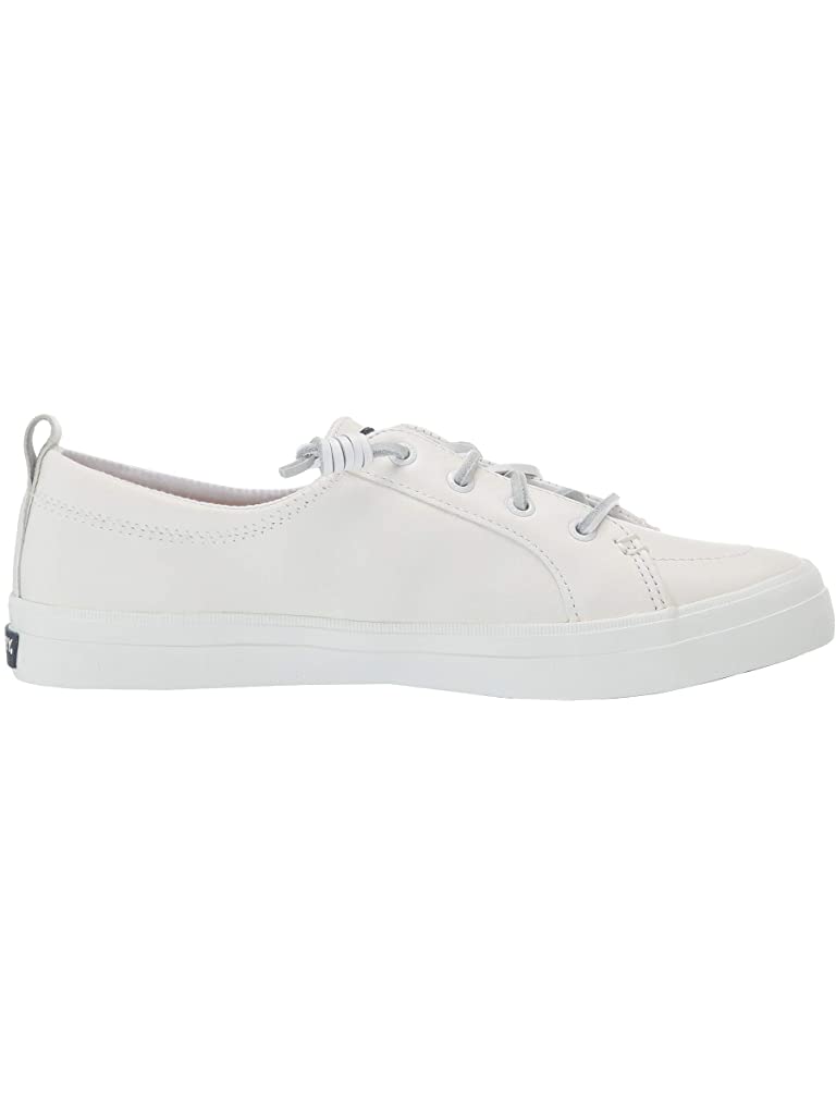 White Sperry Crest Vibe Leather