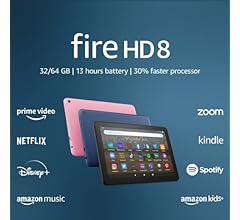 Amazon Fire HD 8 tablet, 8” HD Display, 64 GB, 30% faster processor, designed for portable entertainment, (2022 release), B…