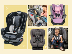 photo collage of carseat cutouts