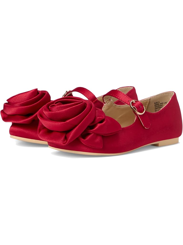 Janie and Jack Satin Rose Flat (Toddler/Little Kids/Big Kids)