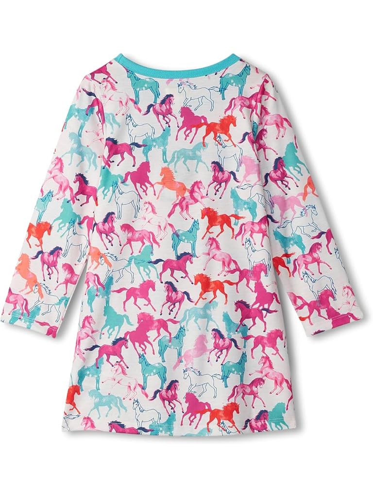 Hatley Kids Photo Horses Long Sleeve Nightdress (Toddler/Little Kid/Big Kid)