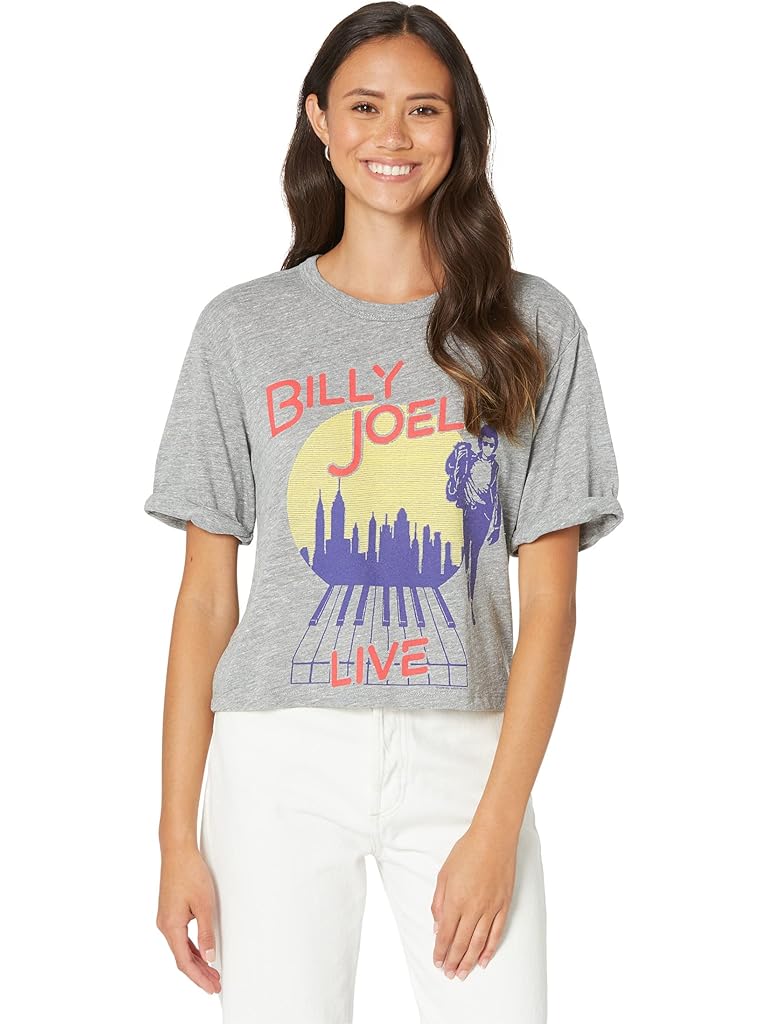 Chaser Billy Joel Tri-Blend Jersey Cuff Sleeve Tee