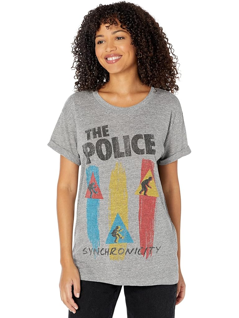 Chaser The Police Tri-Blend Jersey Cuff Sleeve Tee