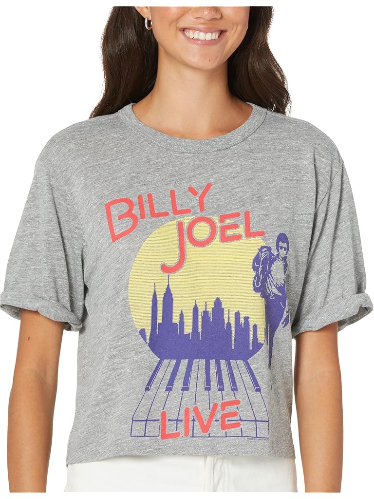 Chaser Billy Joel Tri-Blend Jersey Cuff Sleeve Tee