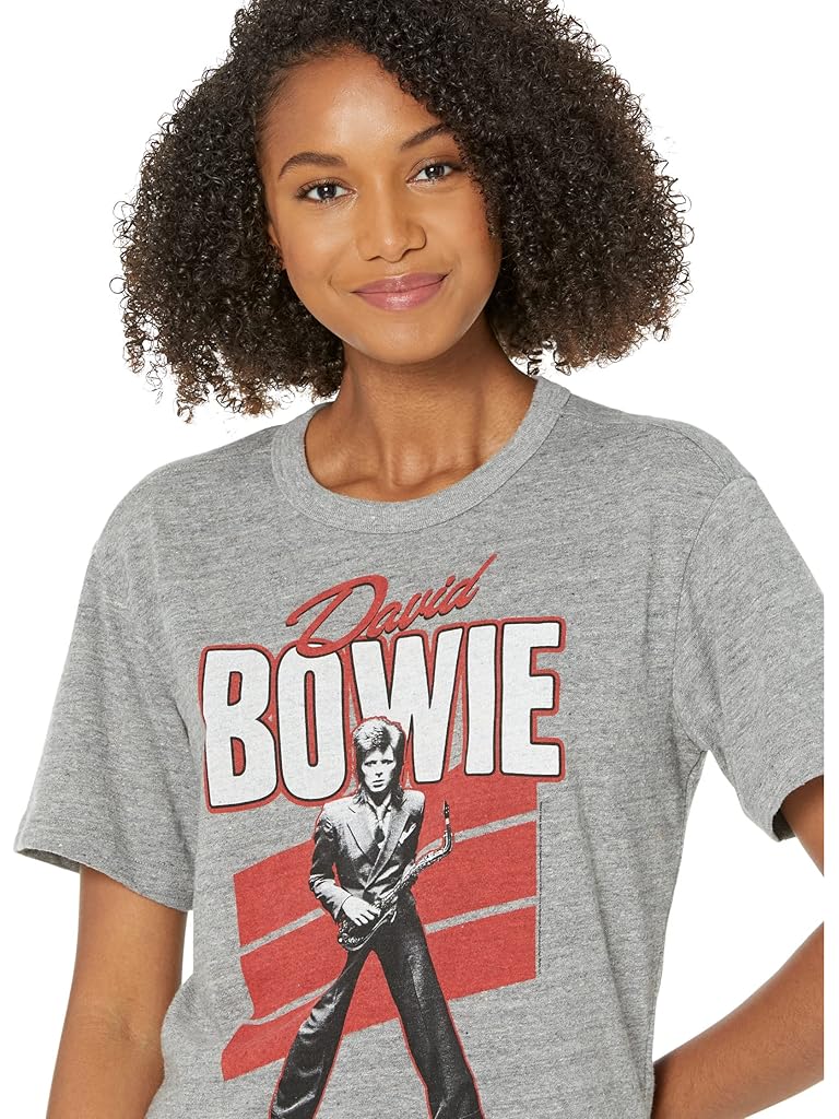 Chaser Bowie Tri-Blend Jersey Boxy Short Sleeve Crop Tee